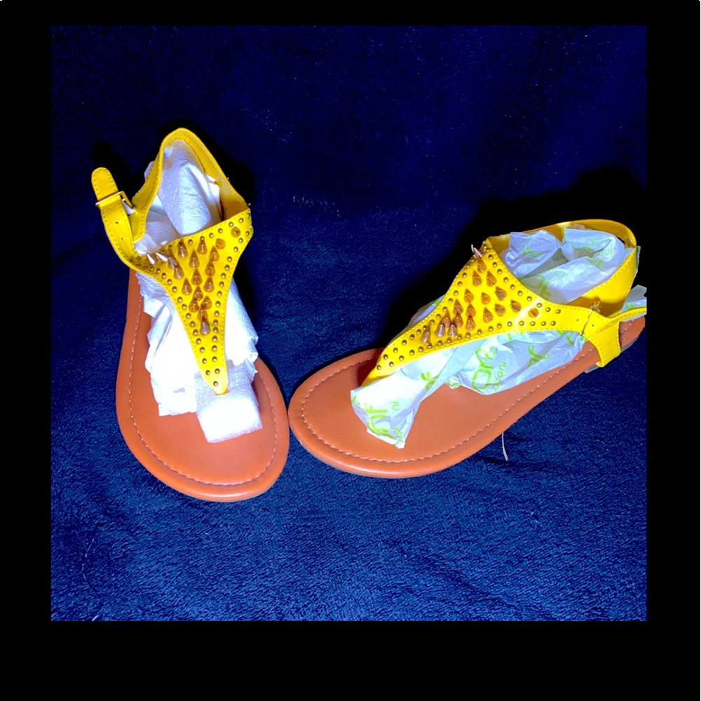 Yellow sandals